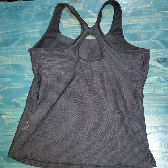 Nike Black Fit Dry Medium Racerback Workout Tanktop - Picture 2 of 4